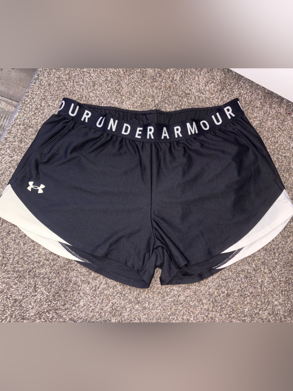 Under Armour Black and White Women’s Athletic Shorts